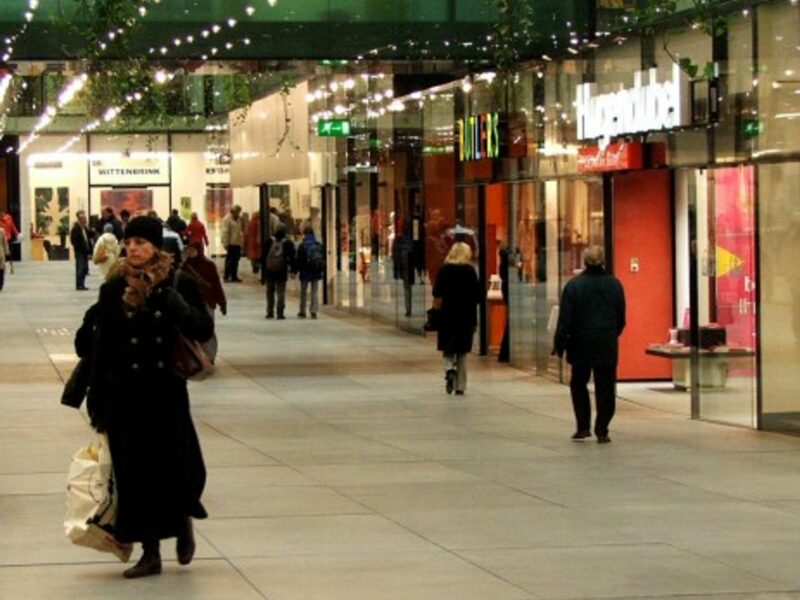 Shoppers in Munich, Germany