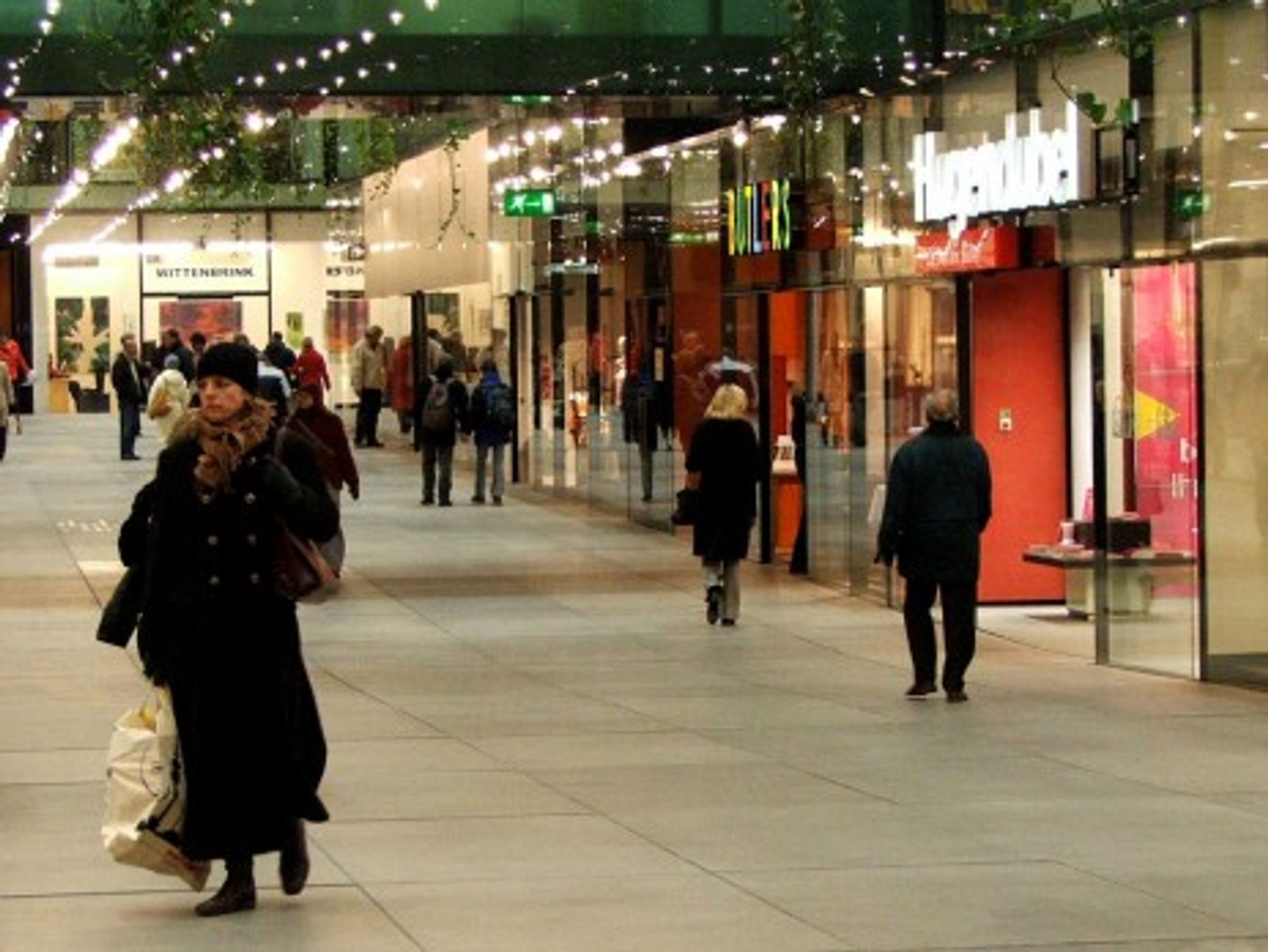 Shoppers in Munich, Germany