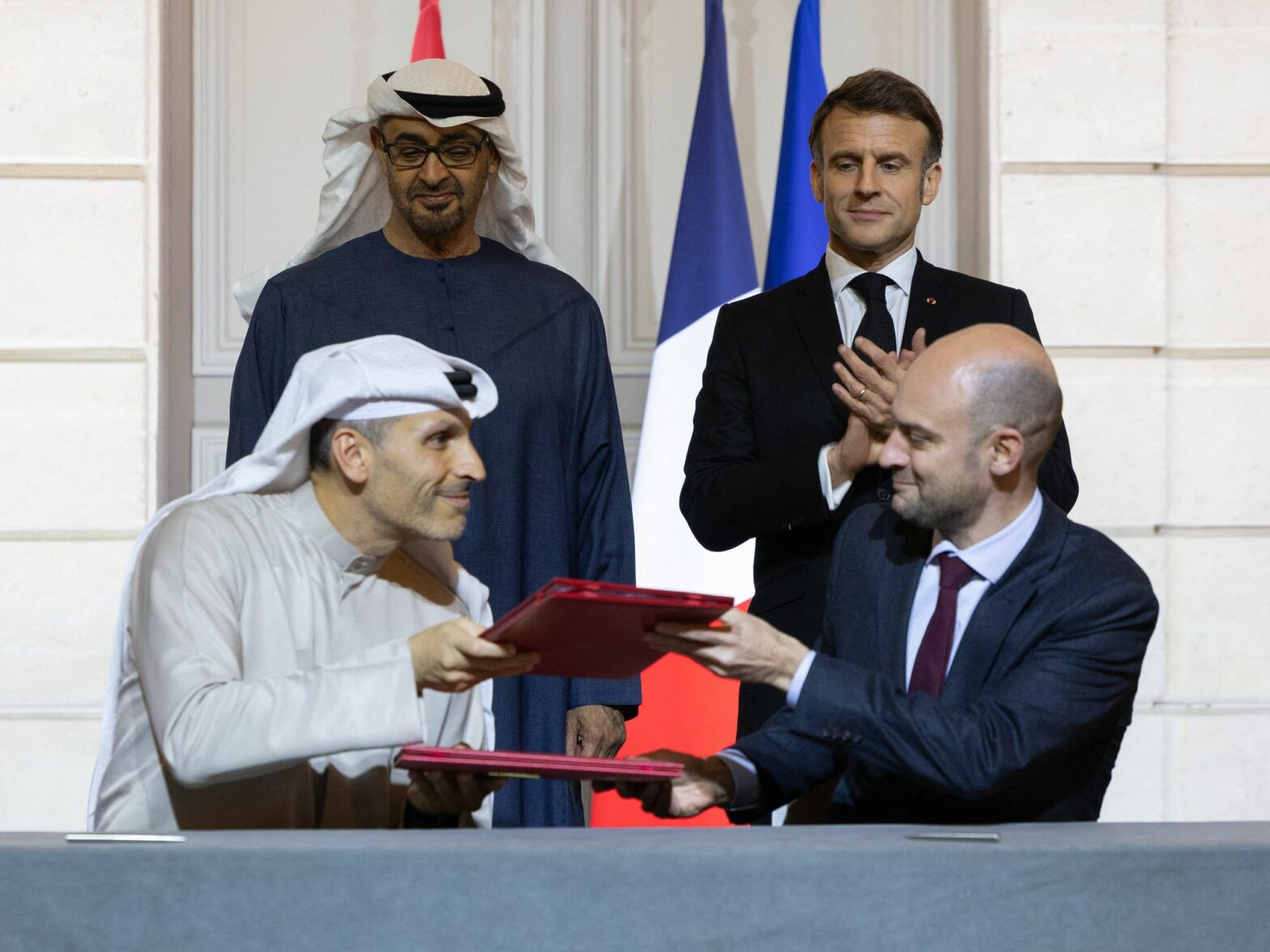 Signature Of An Agreement On Ai Between France And UAE.