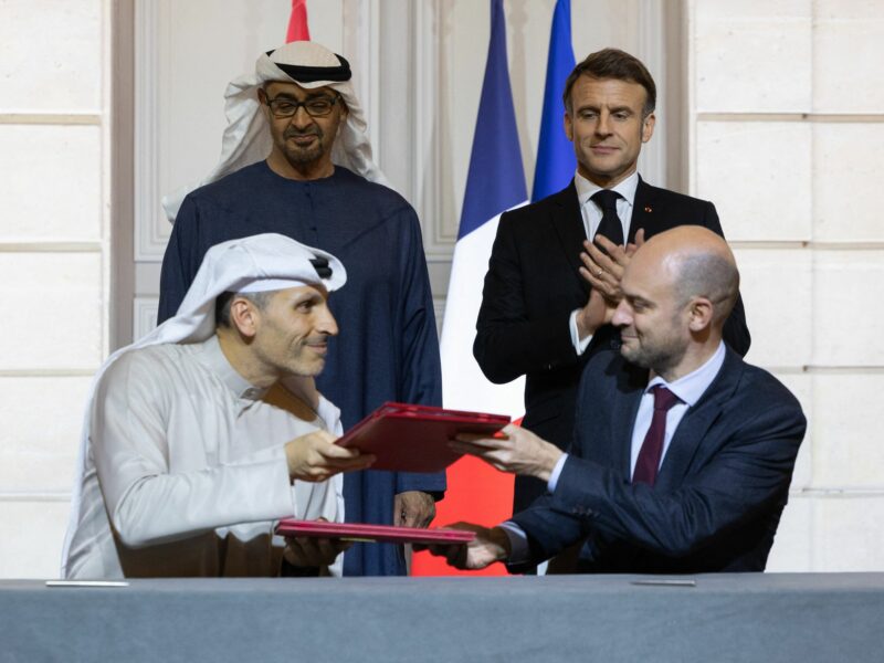 Signature Of An Agreement On Ai Between France And UAE.