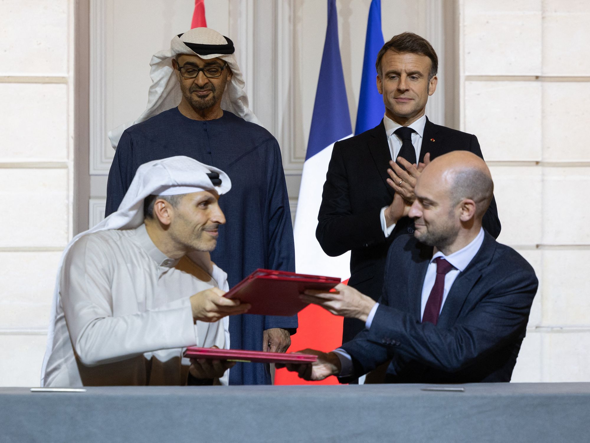 Signature Of An Agreement On Ai Between France And UAE.