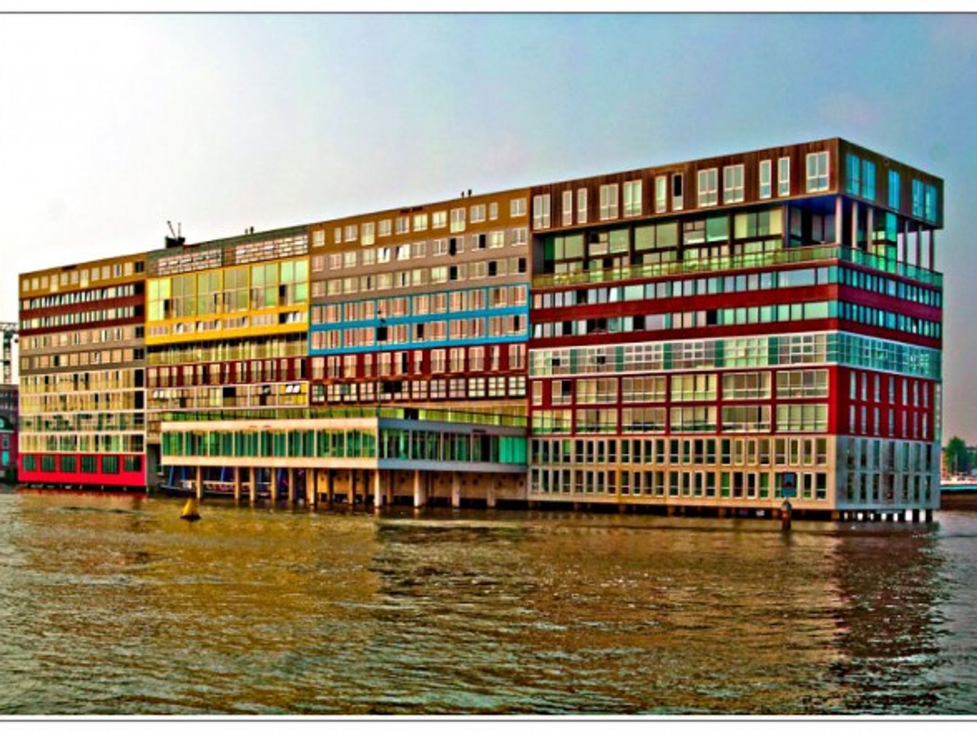 Silodam building in Amsterdam, completed in 2003