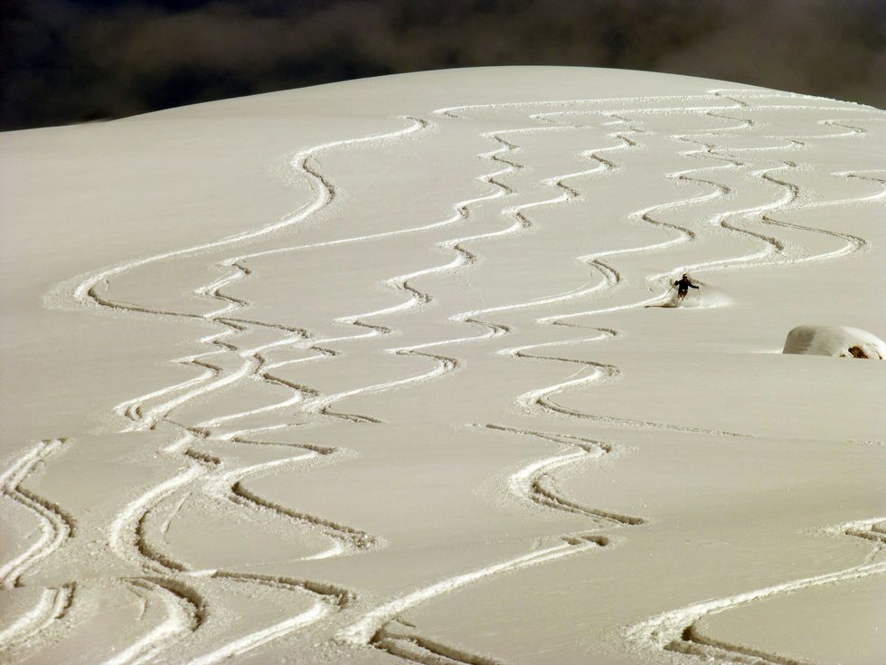 Ski slope in Switzerland.