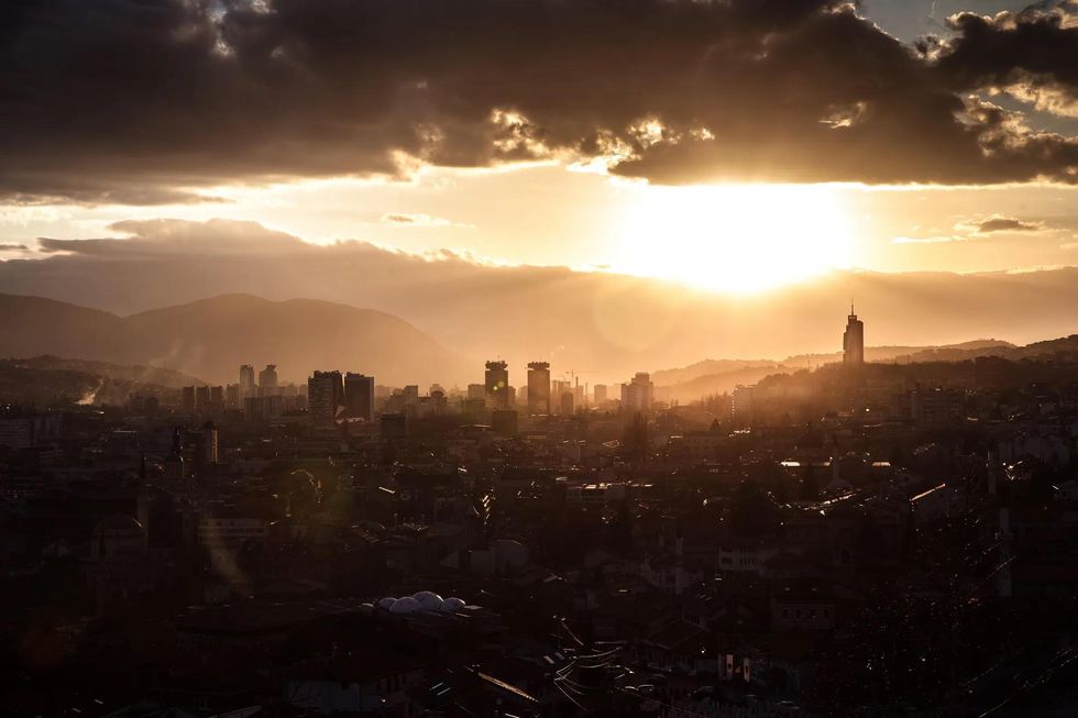 Skyline of Sarajevo, Bosnia and Herzegovina