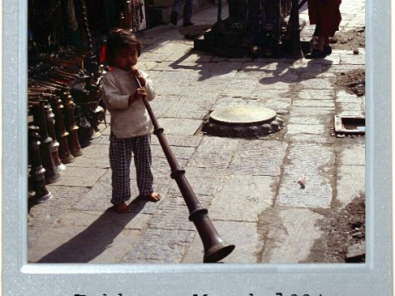 Small Tibetan Boy, Big Tibetan Trumpet