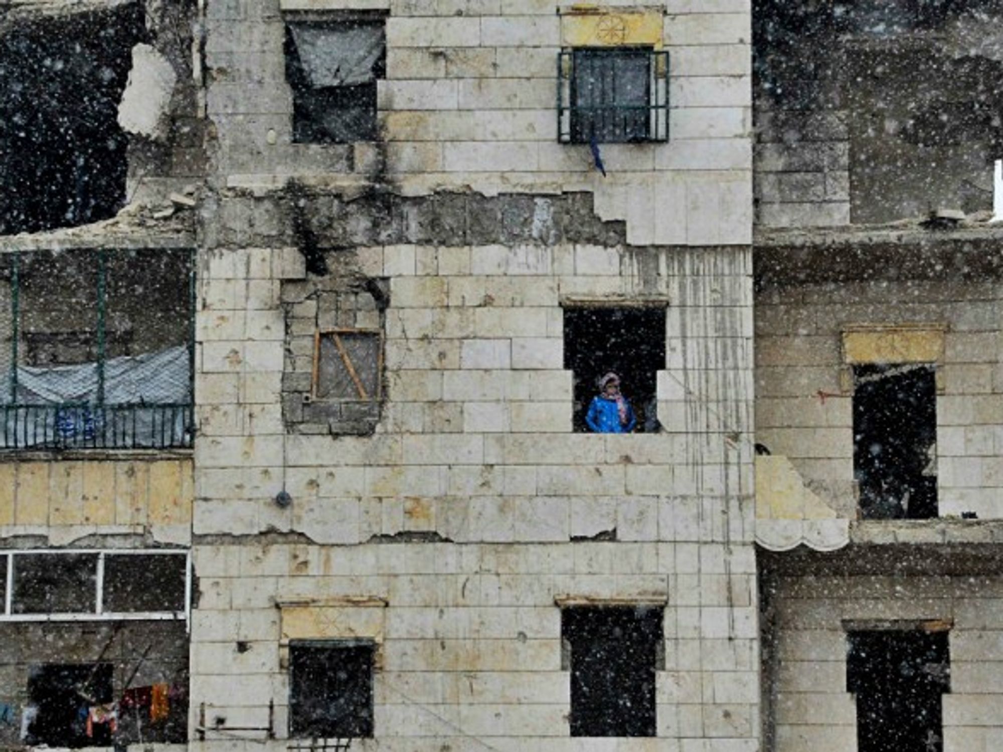 Snow in Aleppo on Dec. 21