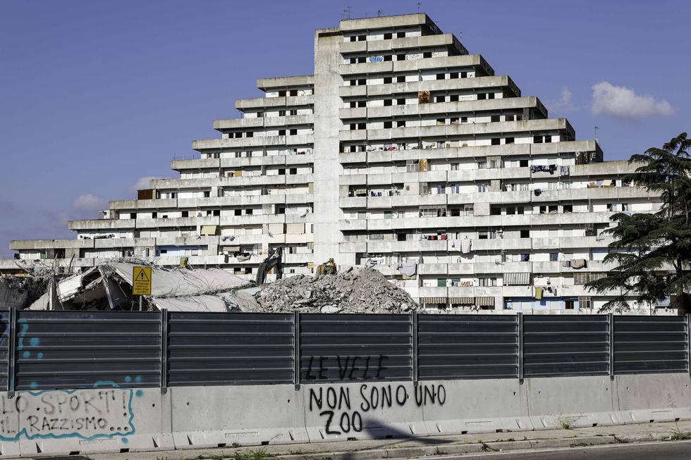 Social housing in Scampia neighbourhood in Naples