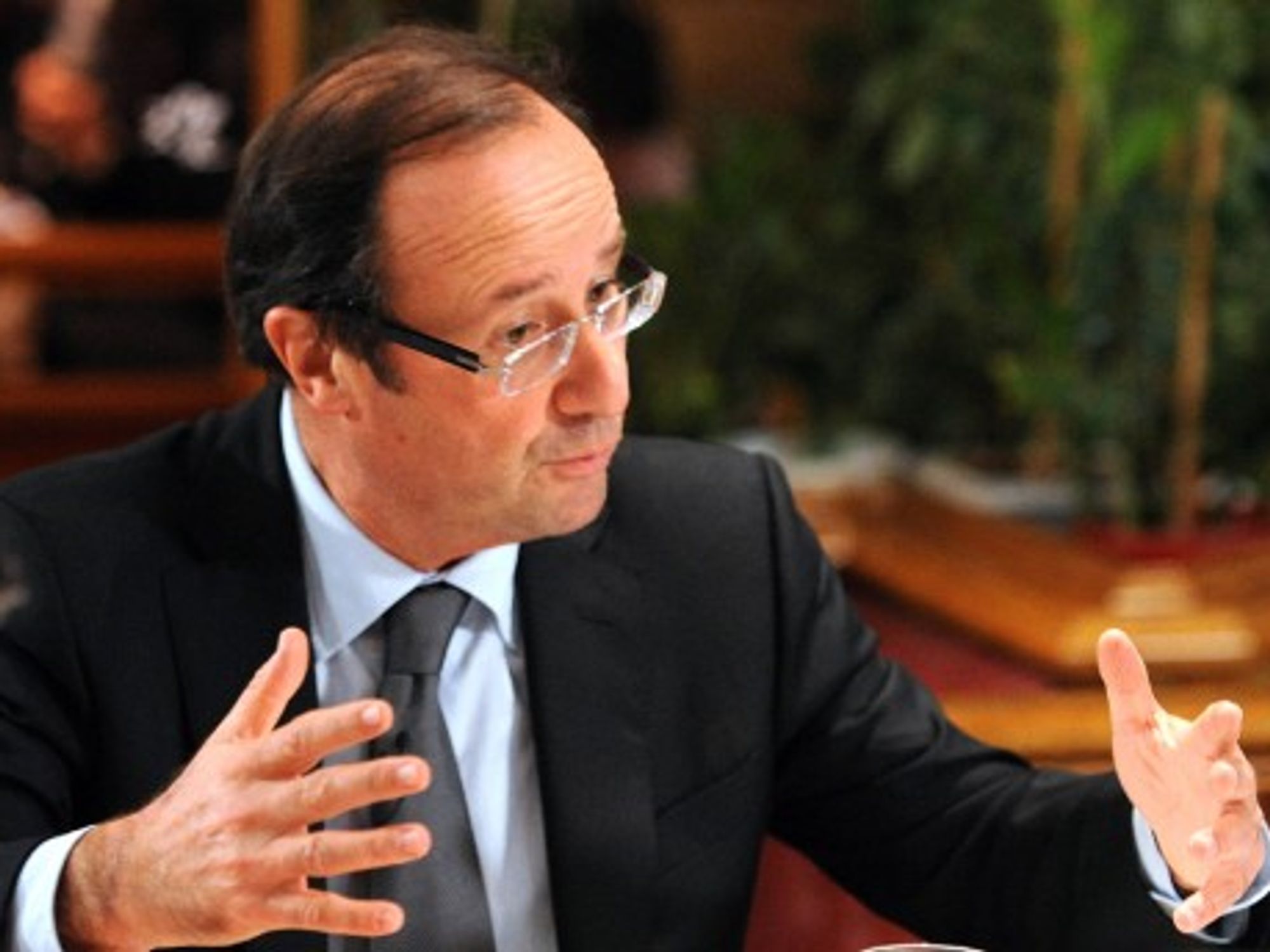 Socialist Party candidate François Hollande