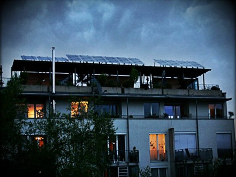 Solar darkness in Freiburg, Germany