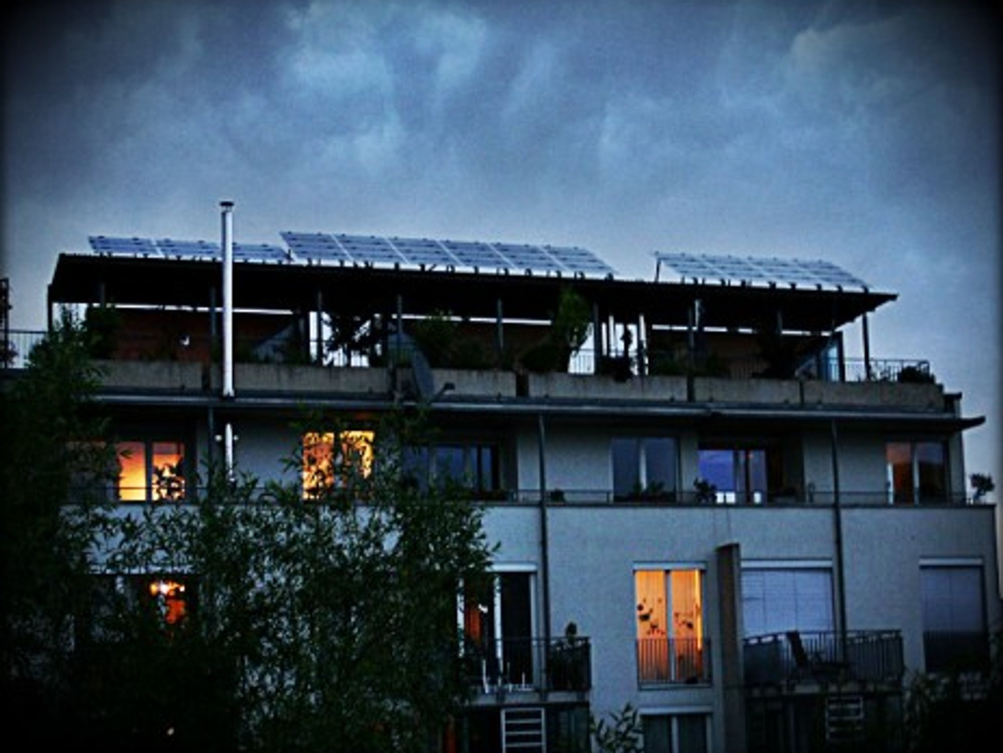 Solar darkness in Freiburg, Germany