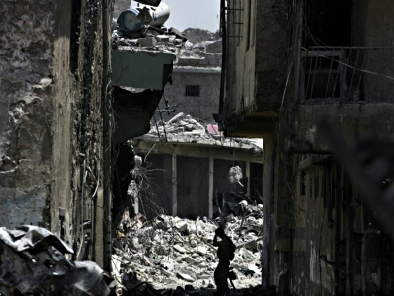 Soldier in Mosul on July 8