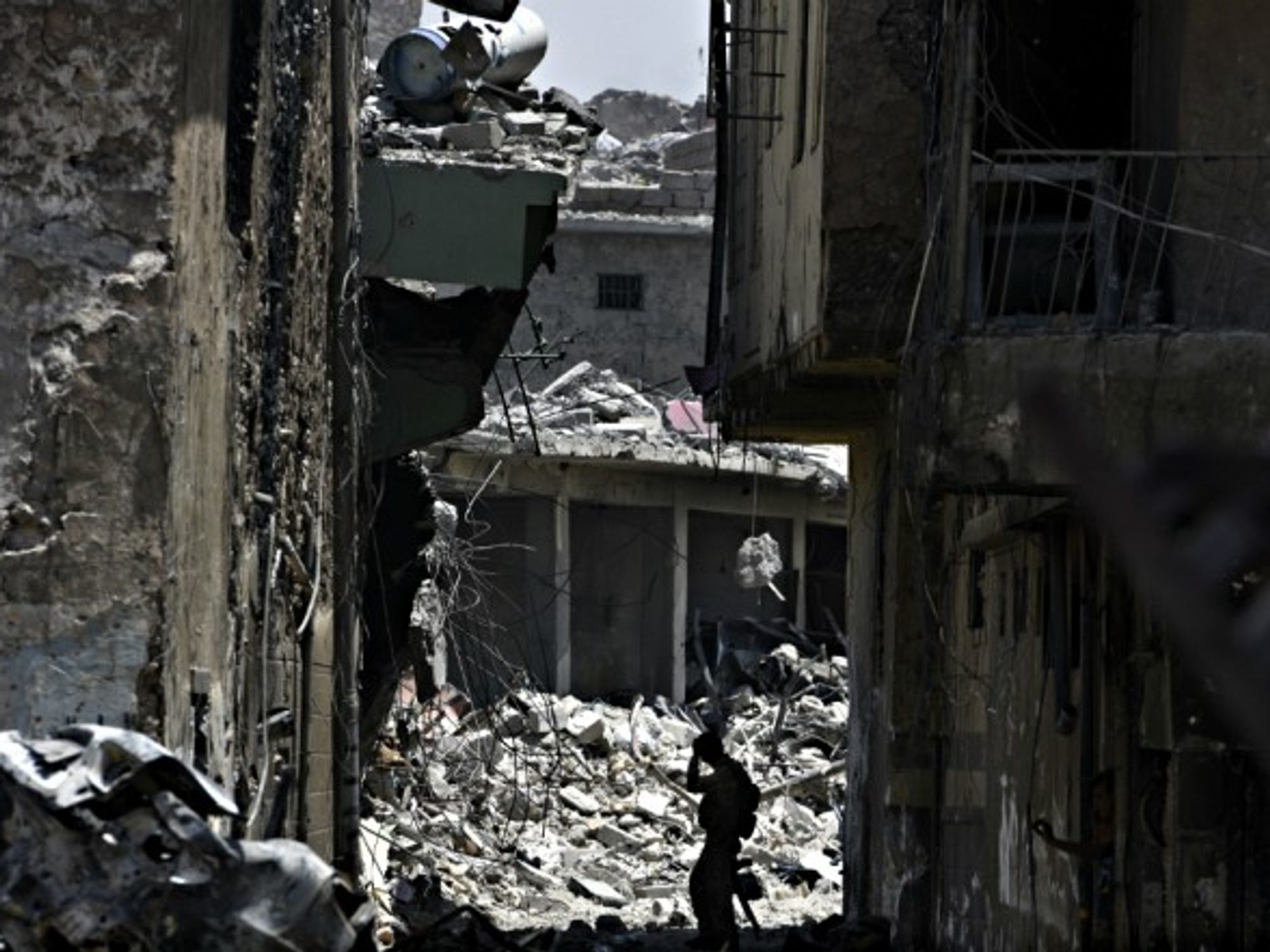 Soldier in Mosul on July 8