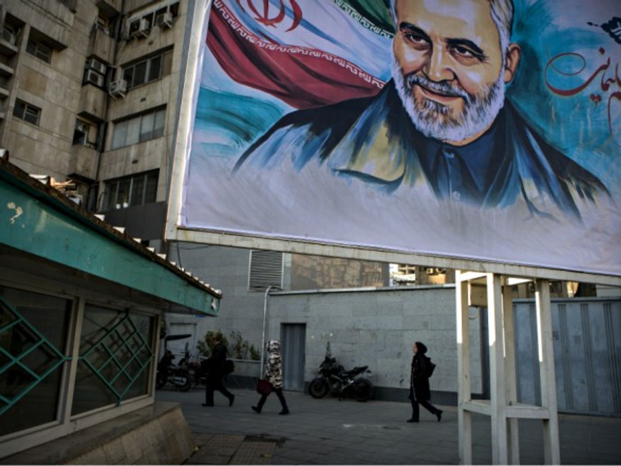 Soleimani poster in Tehran on Jan. 6
