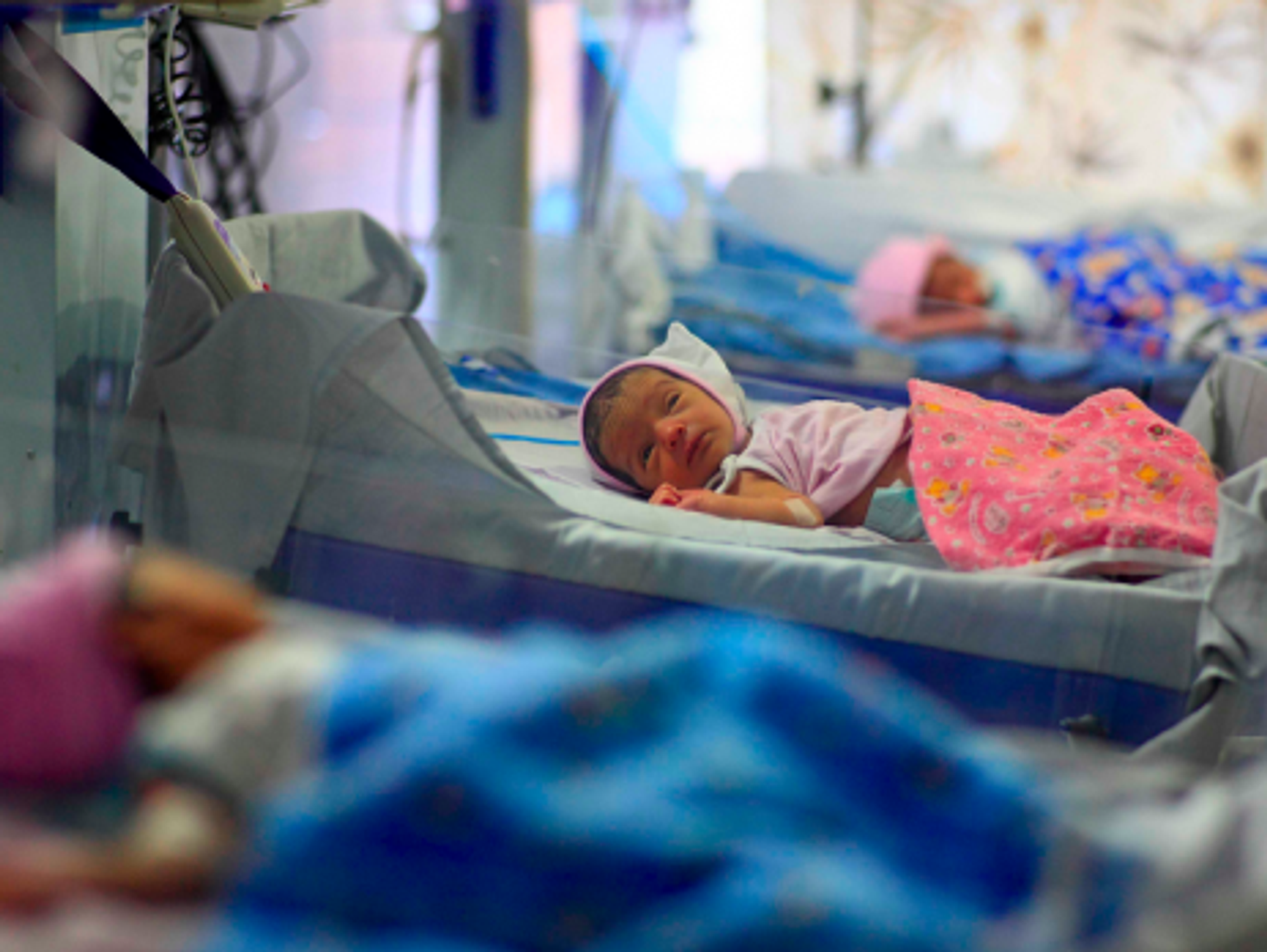 Some of the babies recently born at the clinic in Anand