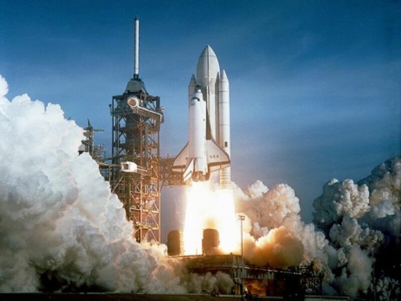 Space Shuttle Columbia STS-1 launch, April 12, 1981 (NASA)