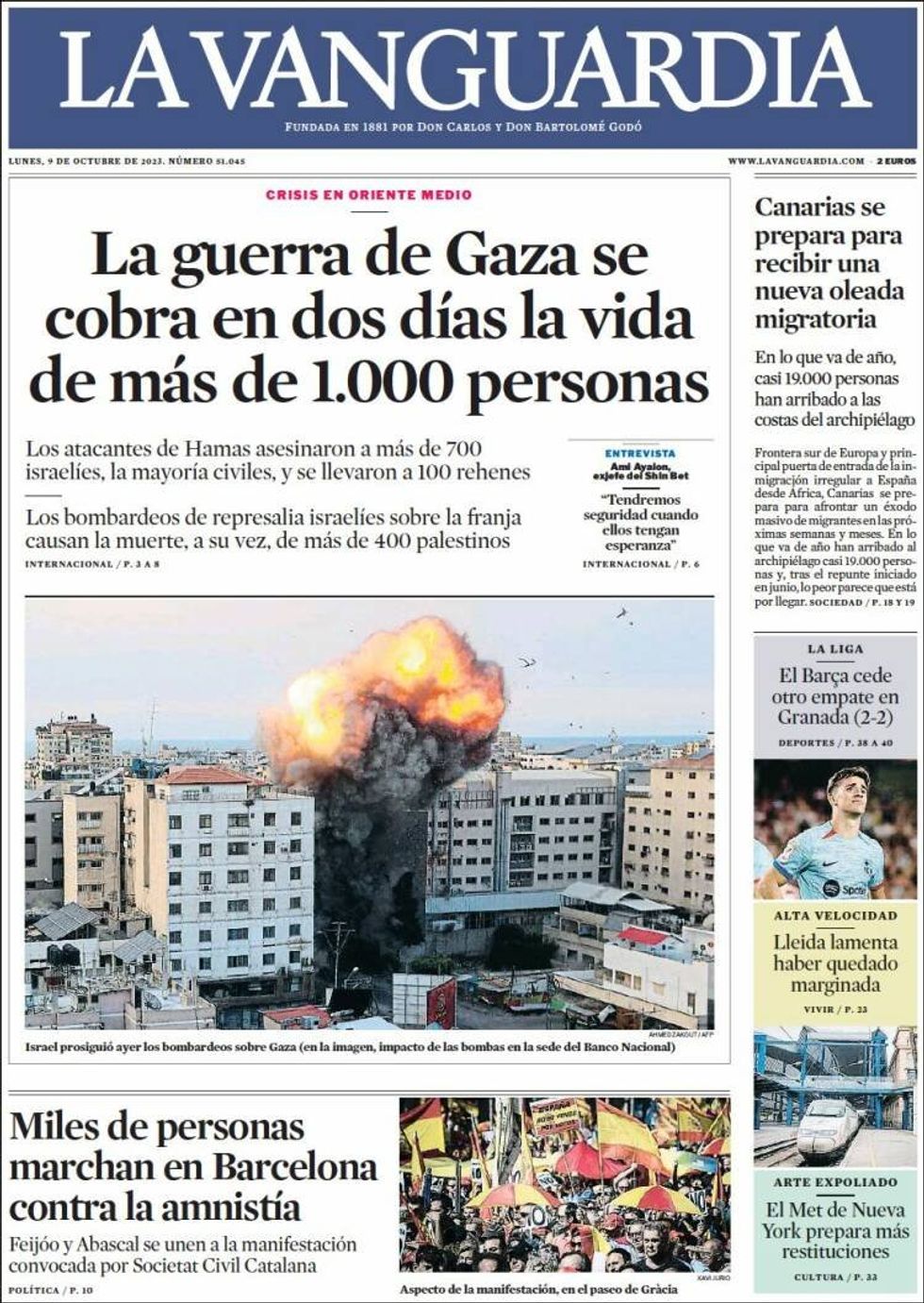 SPAIN — La Vanguardia