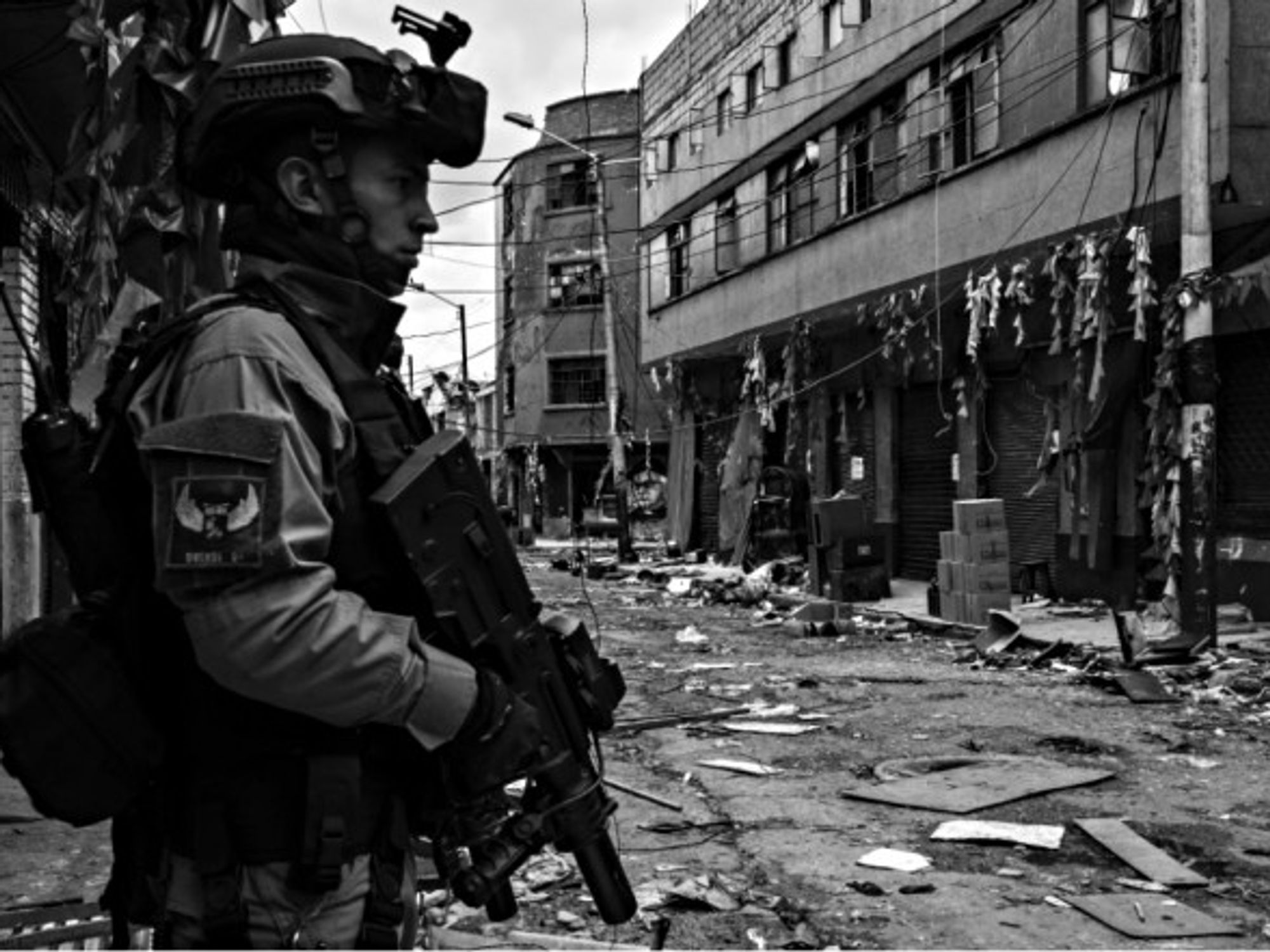 Special forces in Bogota, Colombia