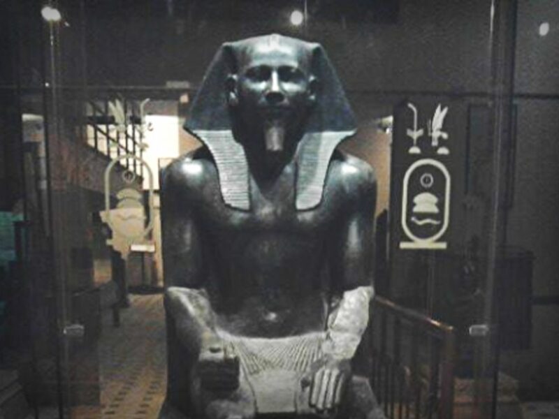 Statue of a Pharaoh in the Egyptian Agricultural Museum