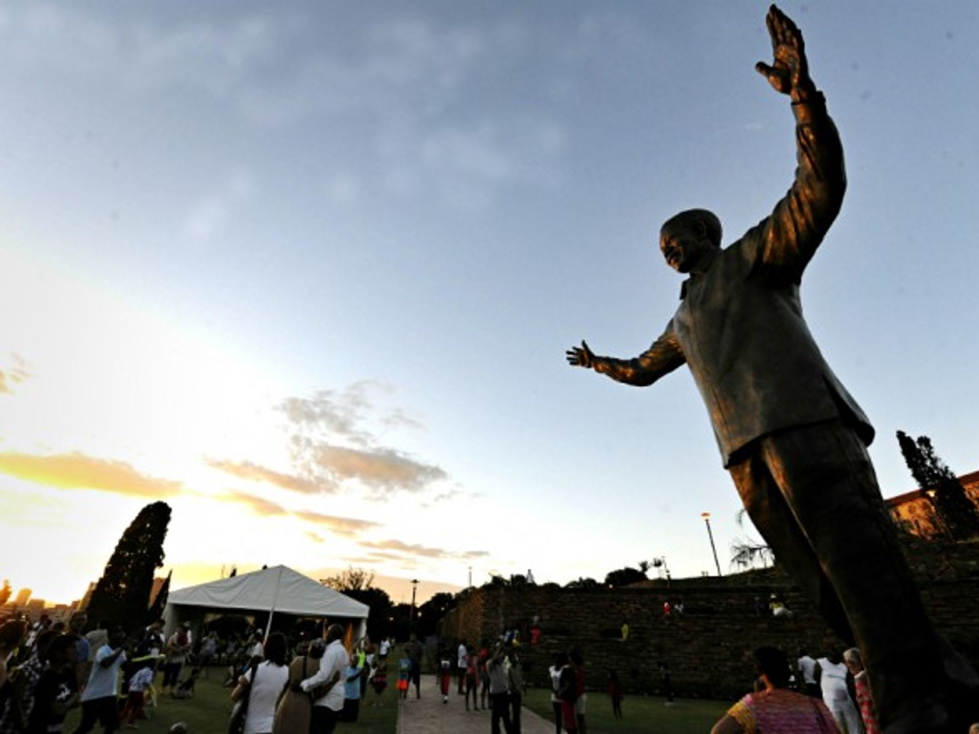 Statue of Nelson Mandela in Pretoria, South Africa
