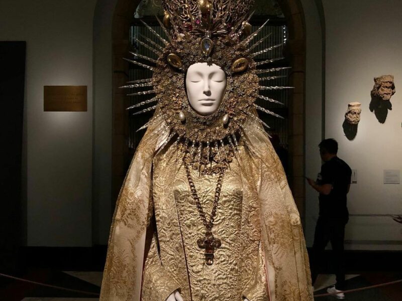 The Splendid Tale Of A Virgin Statue In Paris, Dressed In Yves Saint Laurent