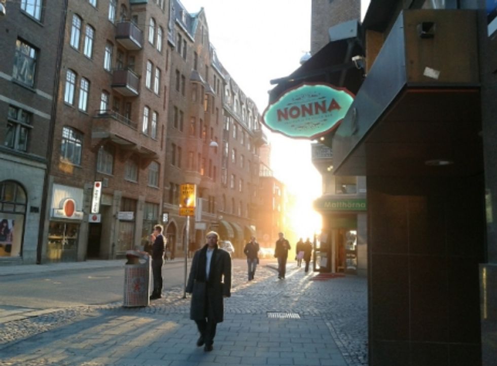 Street scene in Gothenburg, Sweden