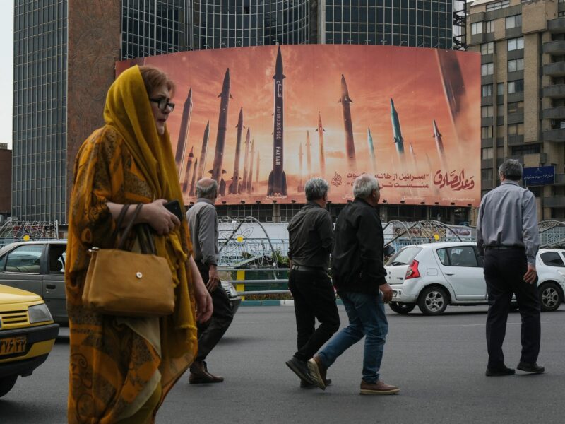 Street scene in Tehran.