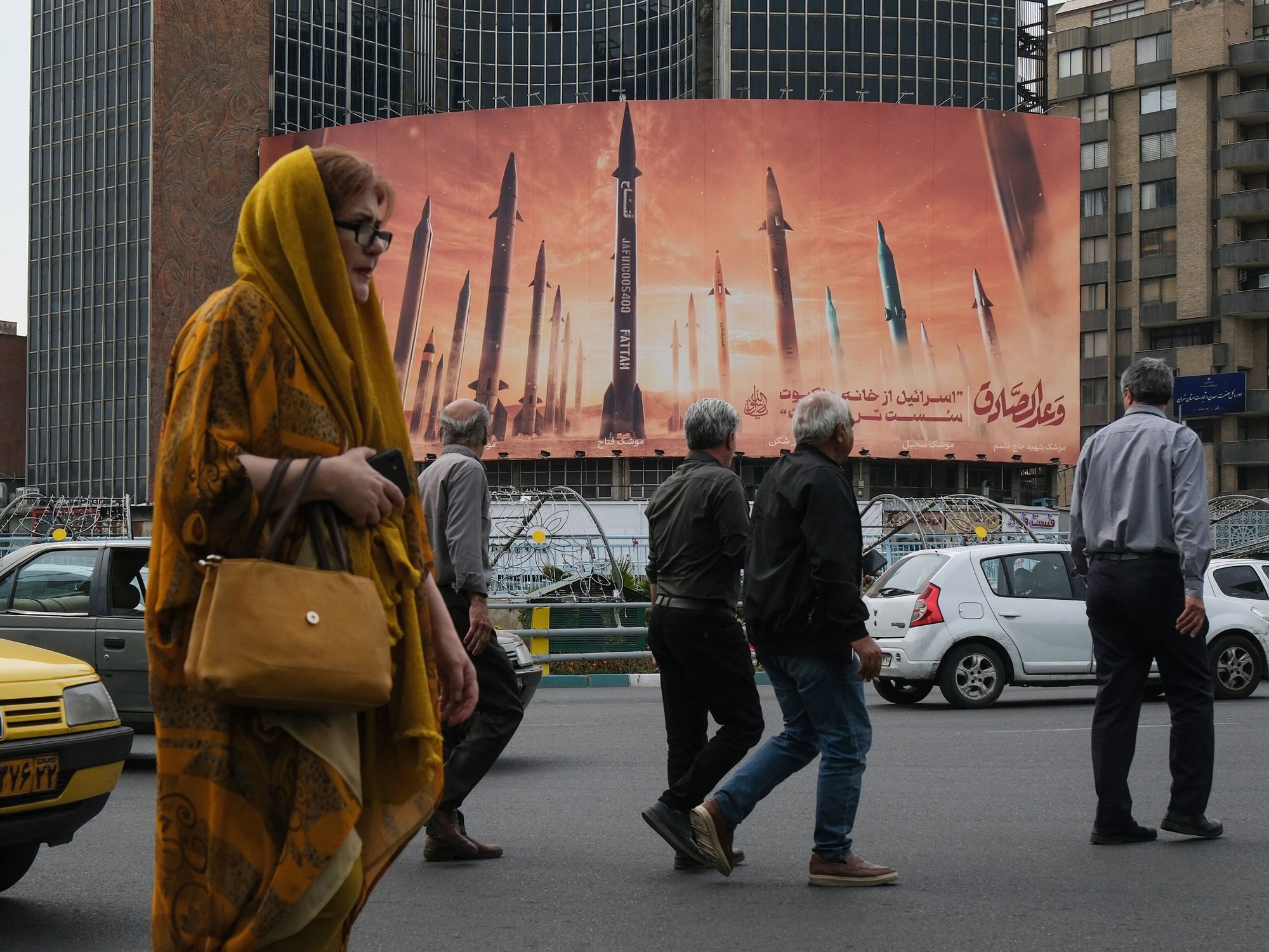 Street scene in Tehran.