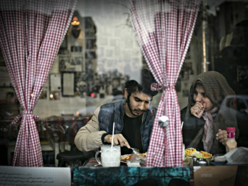Street scene last week in Tehran