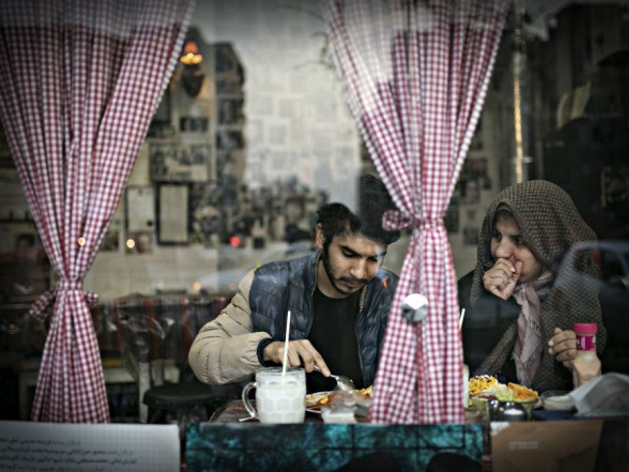 Street scene last week in Tehran