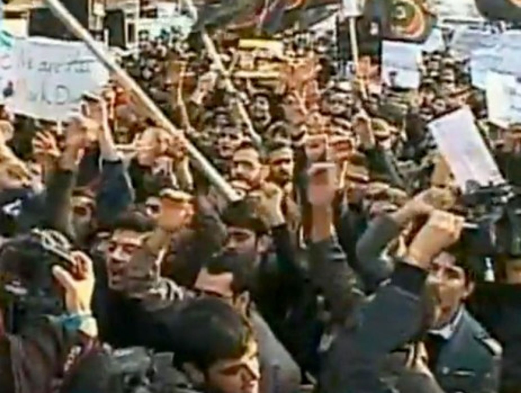 Student protestors rally outside the British Embassy in Tehran, Iran on Tuesday, November 29