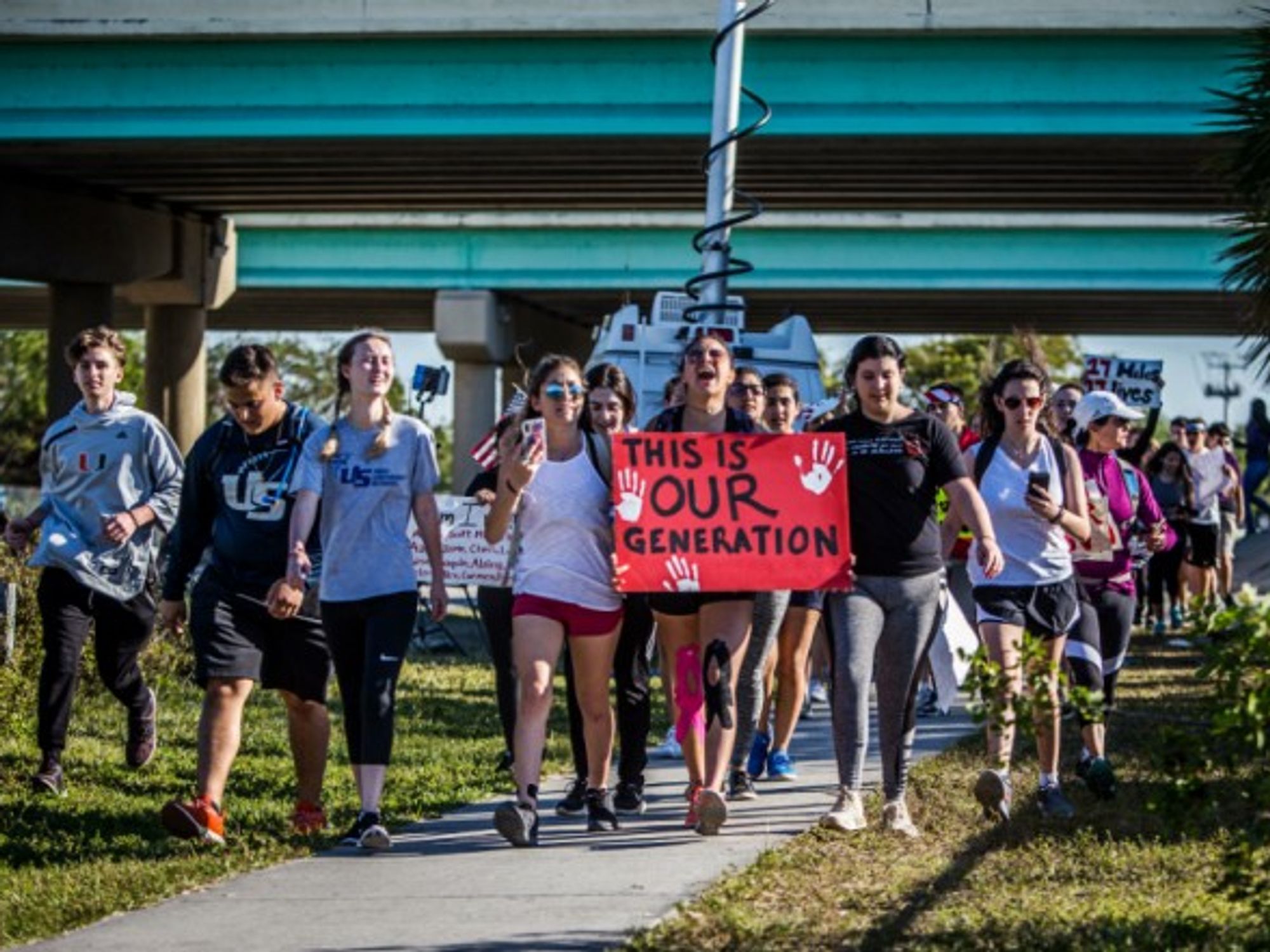 Students across the U.S. left class to take a stand against gun violence