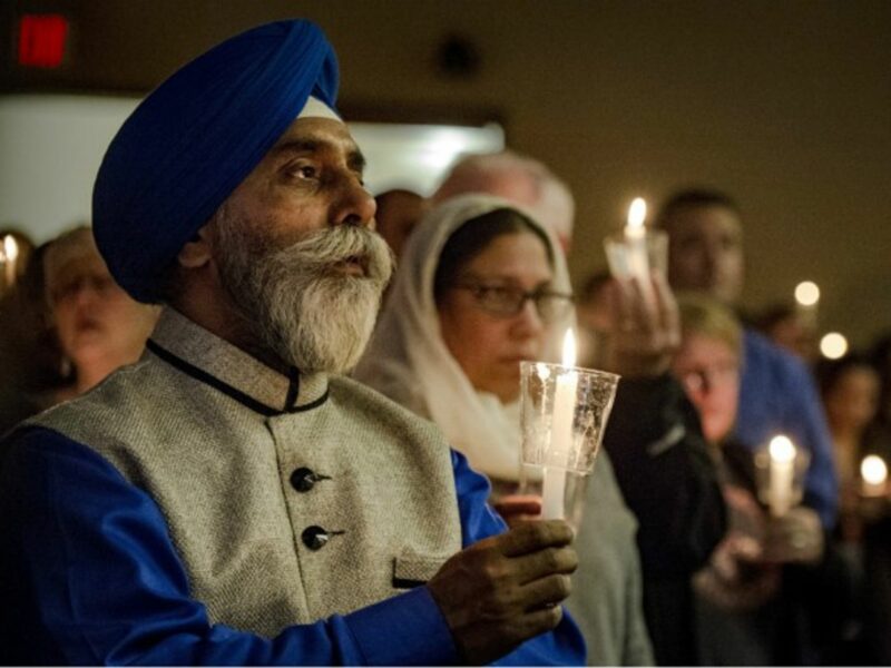 Sunday vigil in Olathe, Kansas