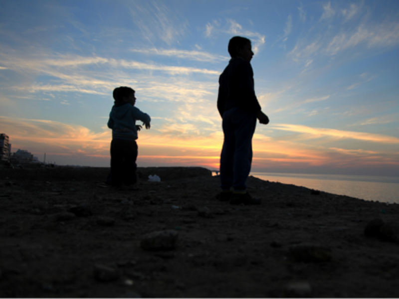 Sunset in Gaza