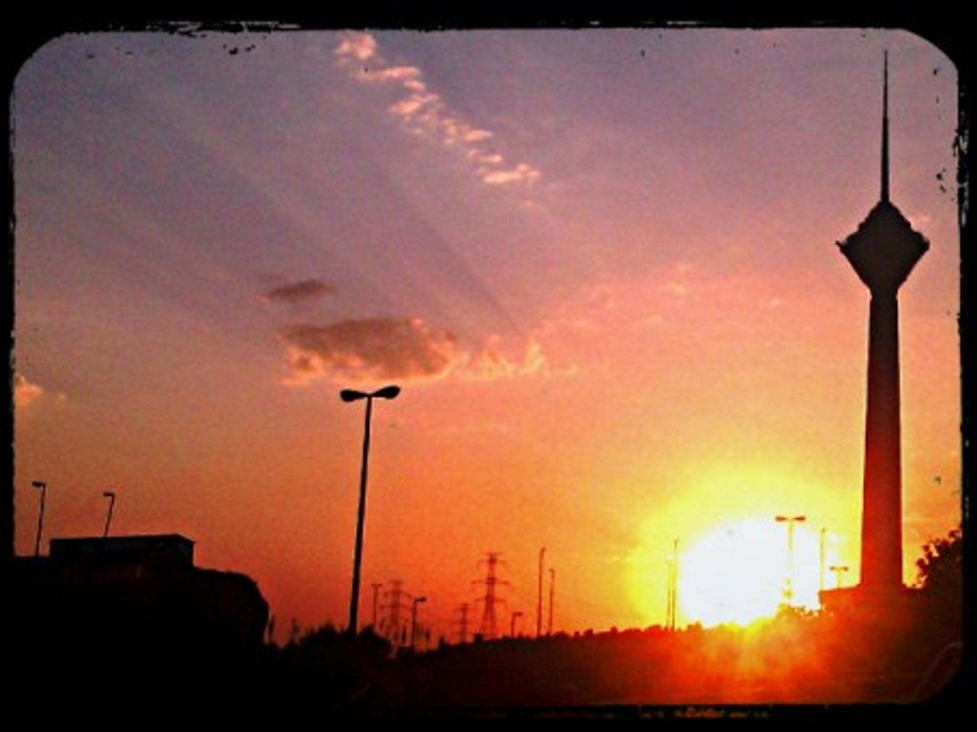 Sunset over Tehran