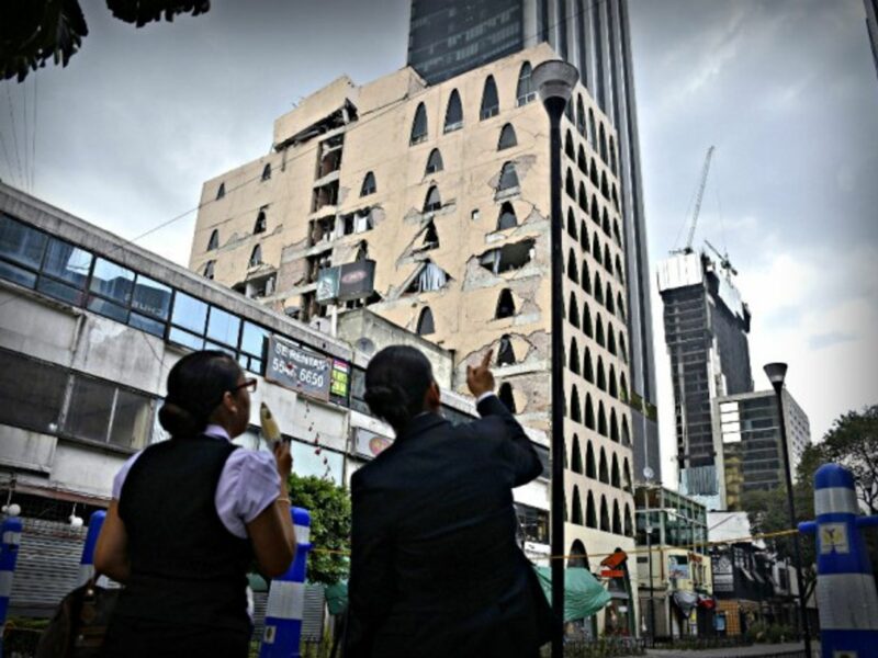 Surveying damage after recent earthquake in Mexico City