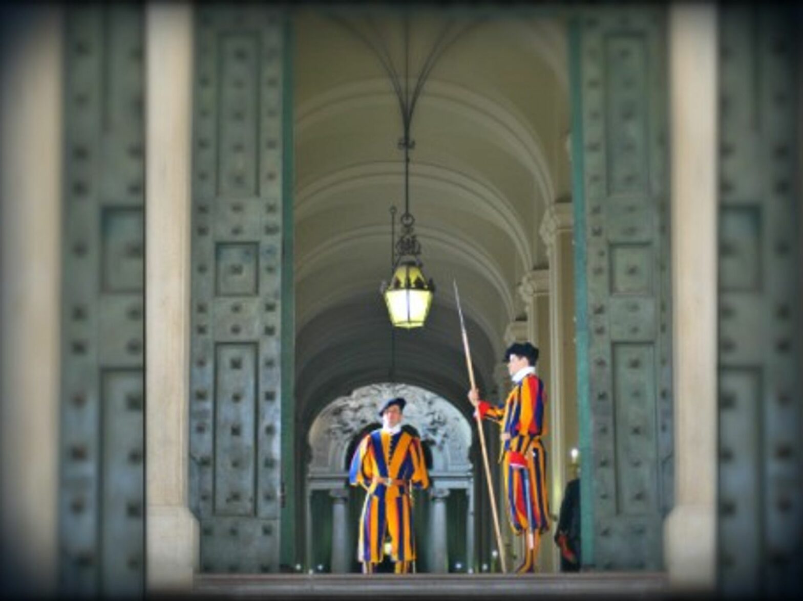 Swiss guards in Vatican City