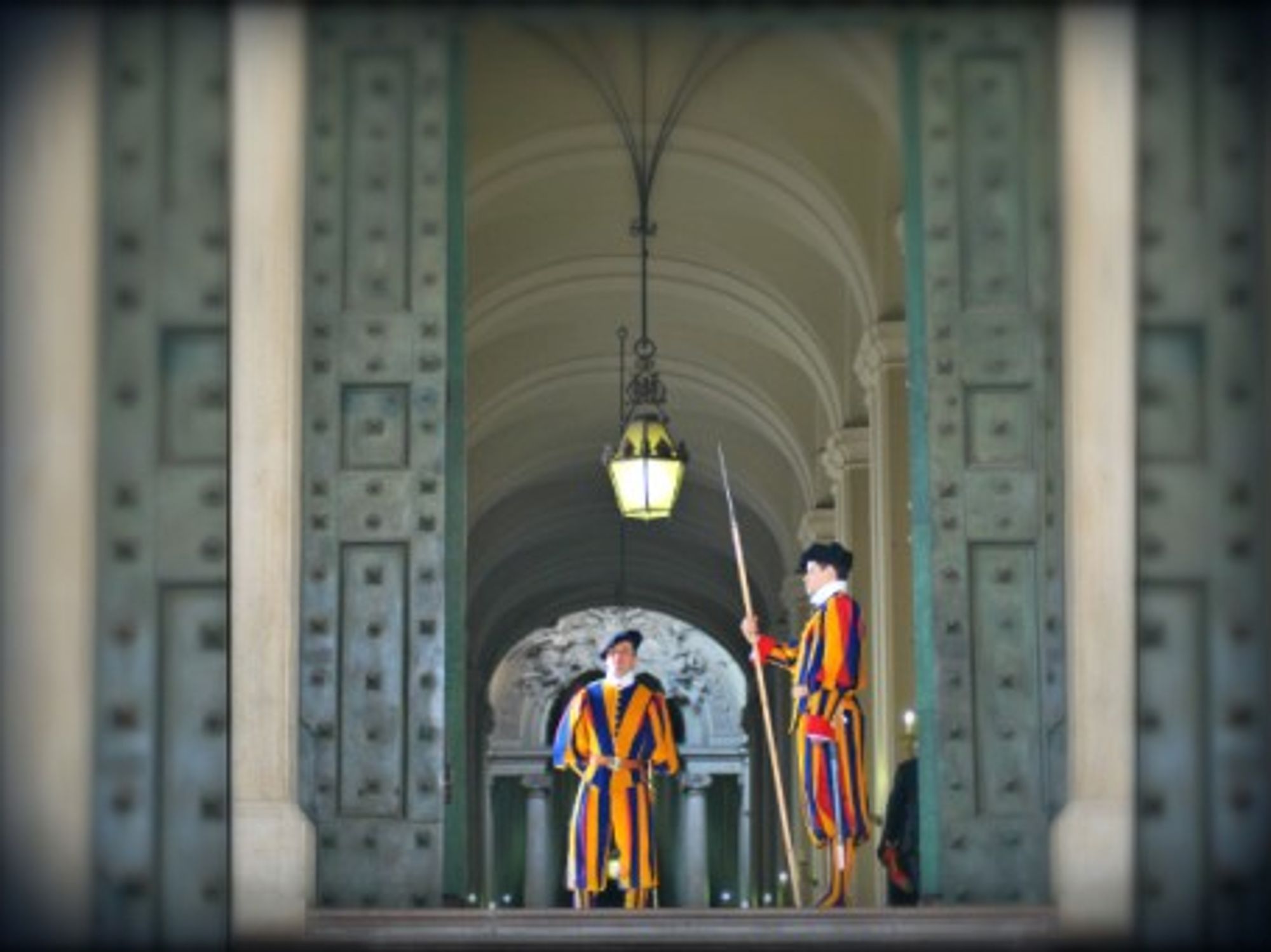 Swiss guards in Vatican City