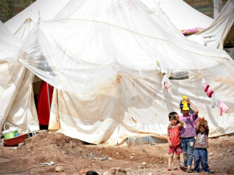 Syrian children in Turkey's Reyhanli refugee camp