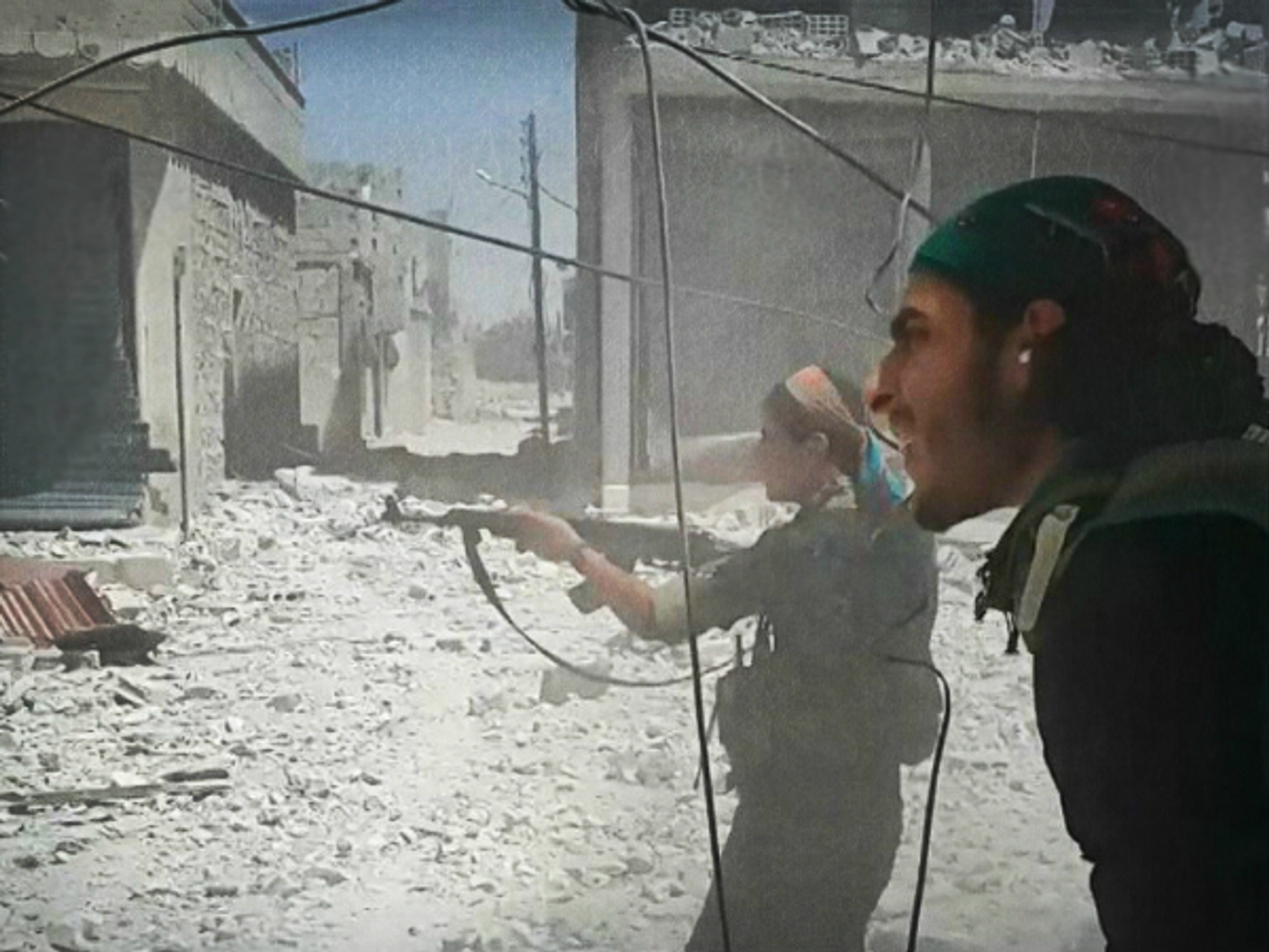 Syrian Democratic Forces fighters at the Battle of Manbij on July 29