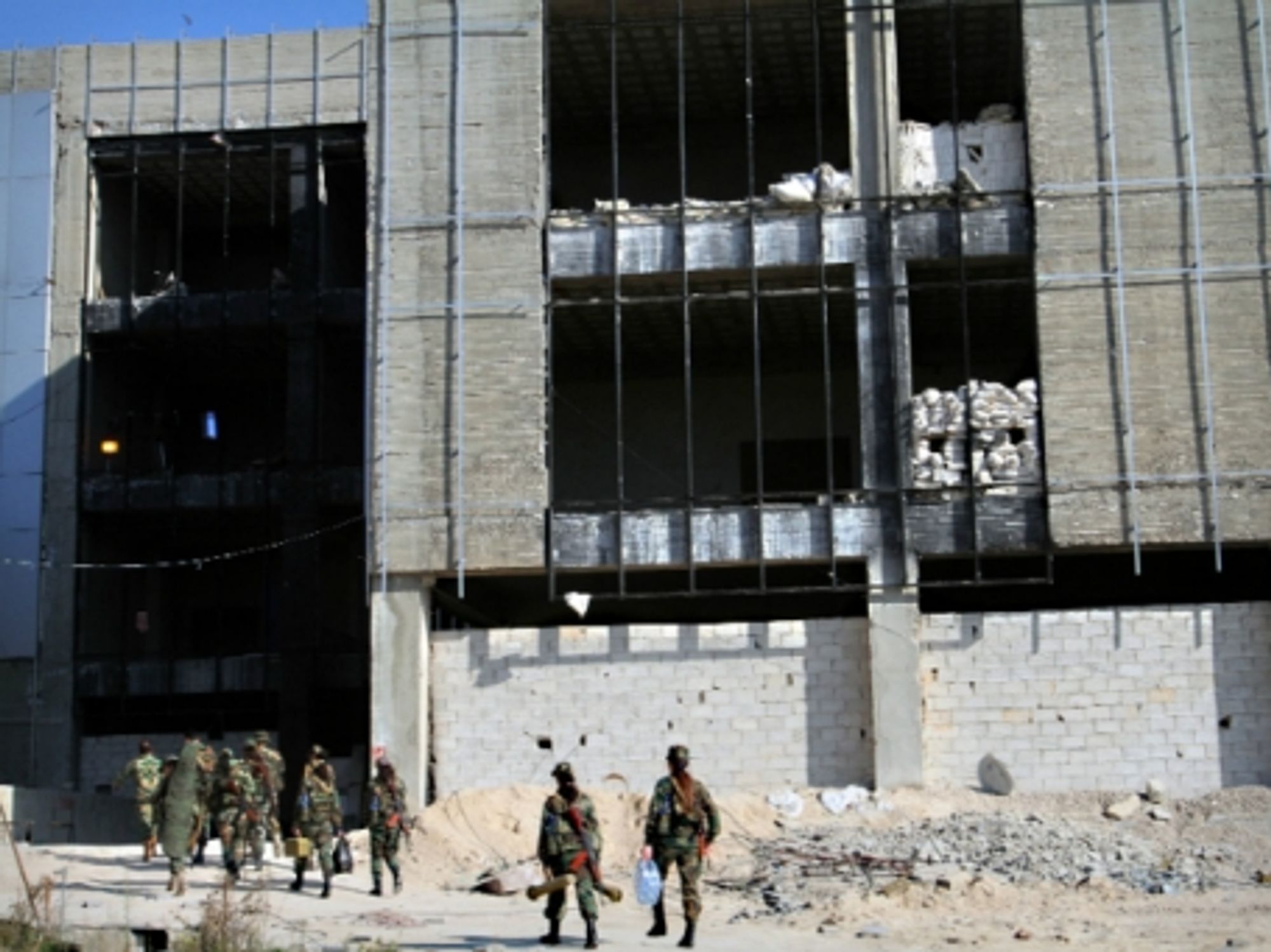 Syrian fighters in Eastern Ghouta