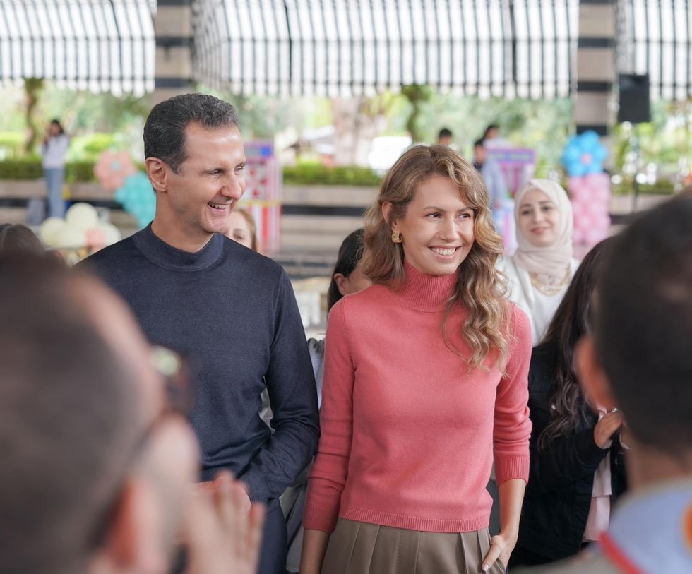 Syrian president Bashar al-Assad, and Syrian First Lady Asma al Assad