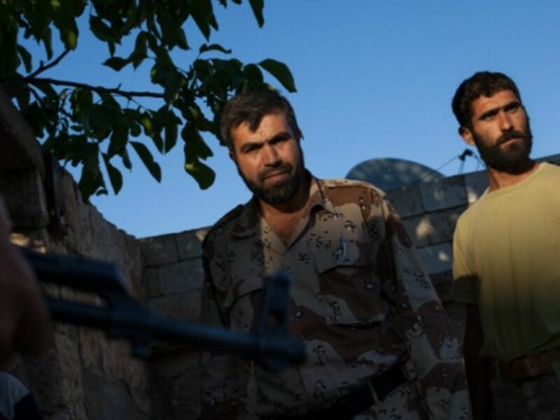Syrian rebel soldiers in Idlib province, northern Syria