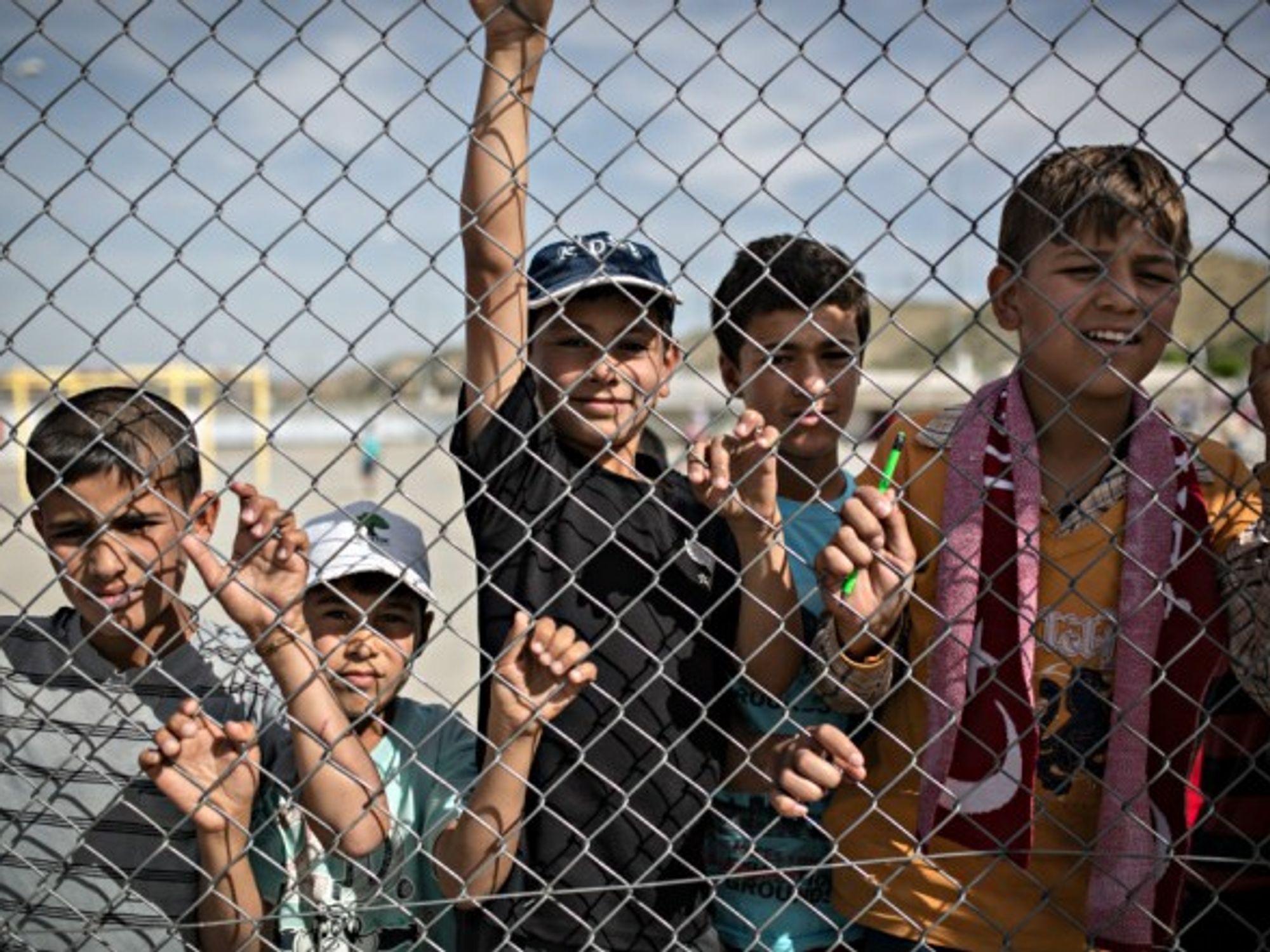 Syrian refugees across the border in Gaziantep, Turkey