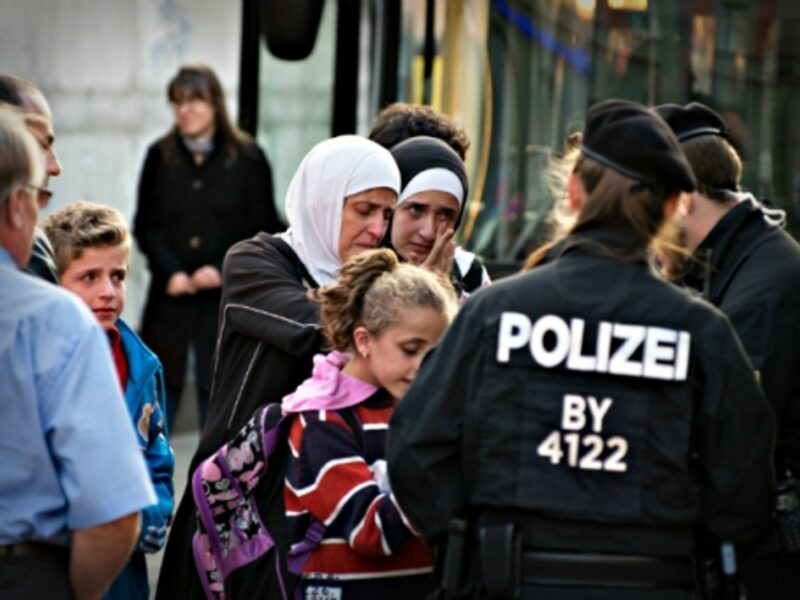 Syrian refugees arriving in Germany