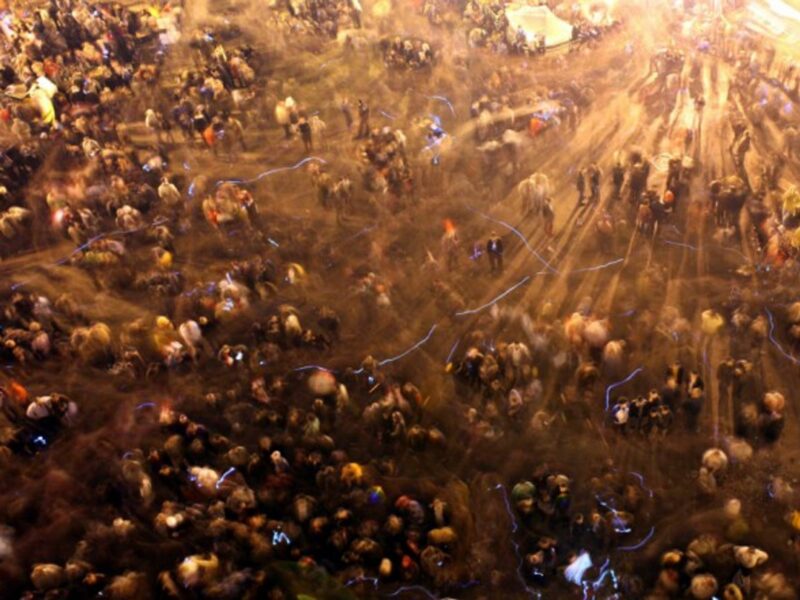Tahir Square in Cairo on February 2011