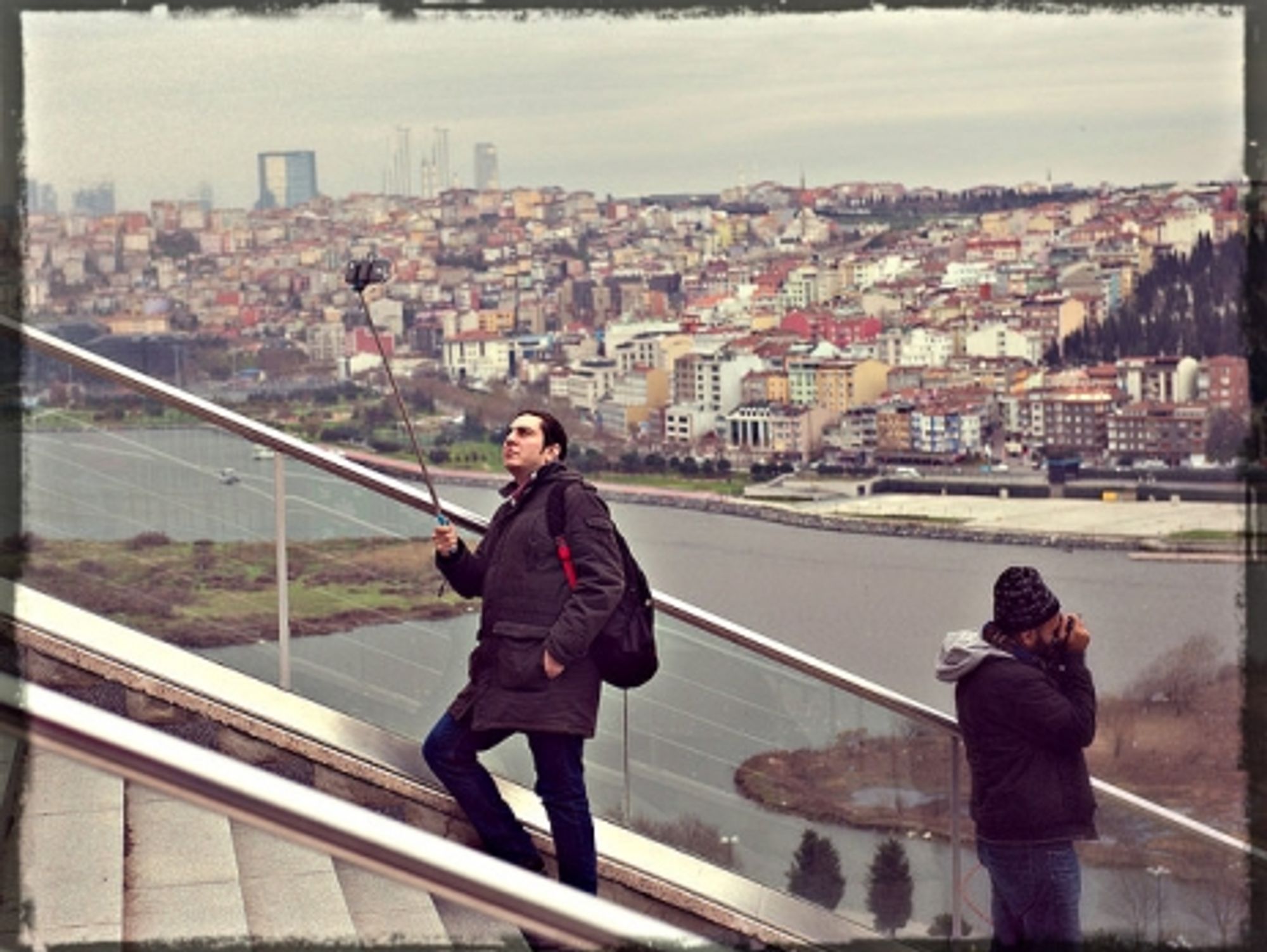 Taking a closer look in Istanbul.