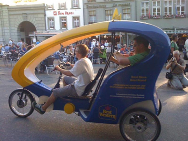 Taking a spin in the new urban transportation mode in Bern