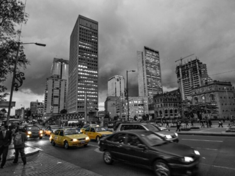 Taxis in Bogota, Colombia