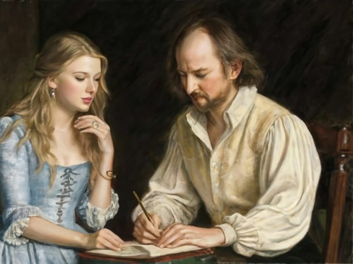 Taylor Swift and William Shakespear.