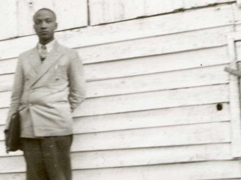 Teacher T.R. Delaney, photographed in Hancock County, Tennessee (1939)